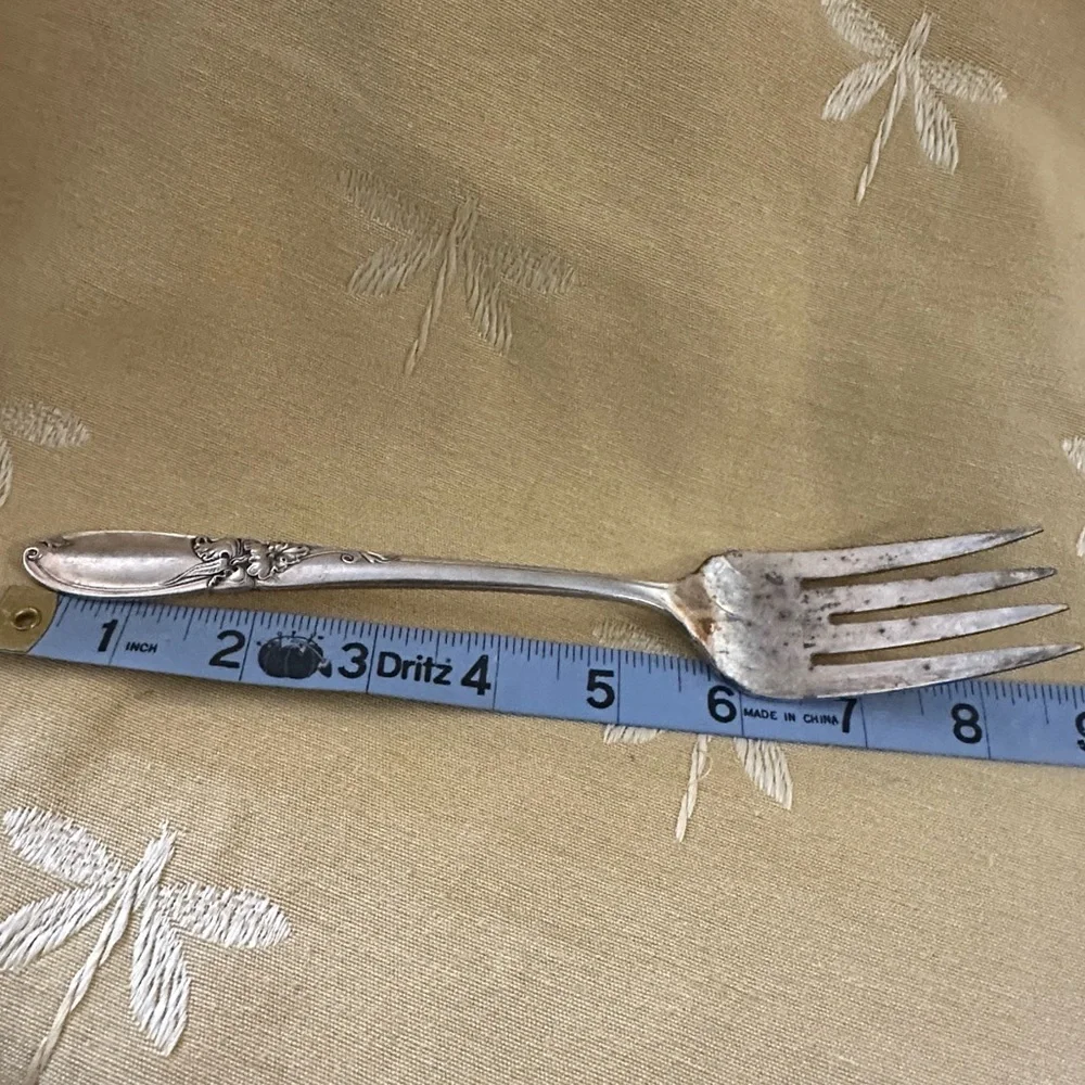 Vintage Community White Orchid 1953 Serving / Meat Fork.